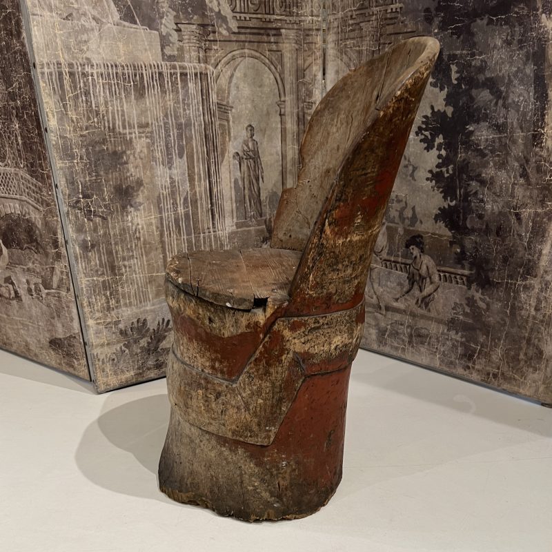 18th Century Swedish Child's Tub/Kubbestol Chair - Image 7