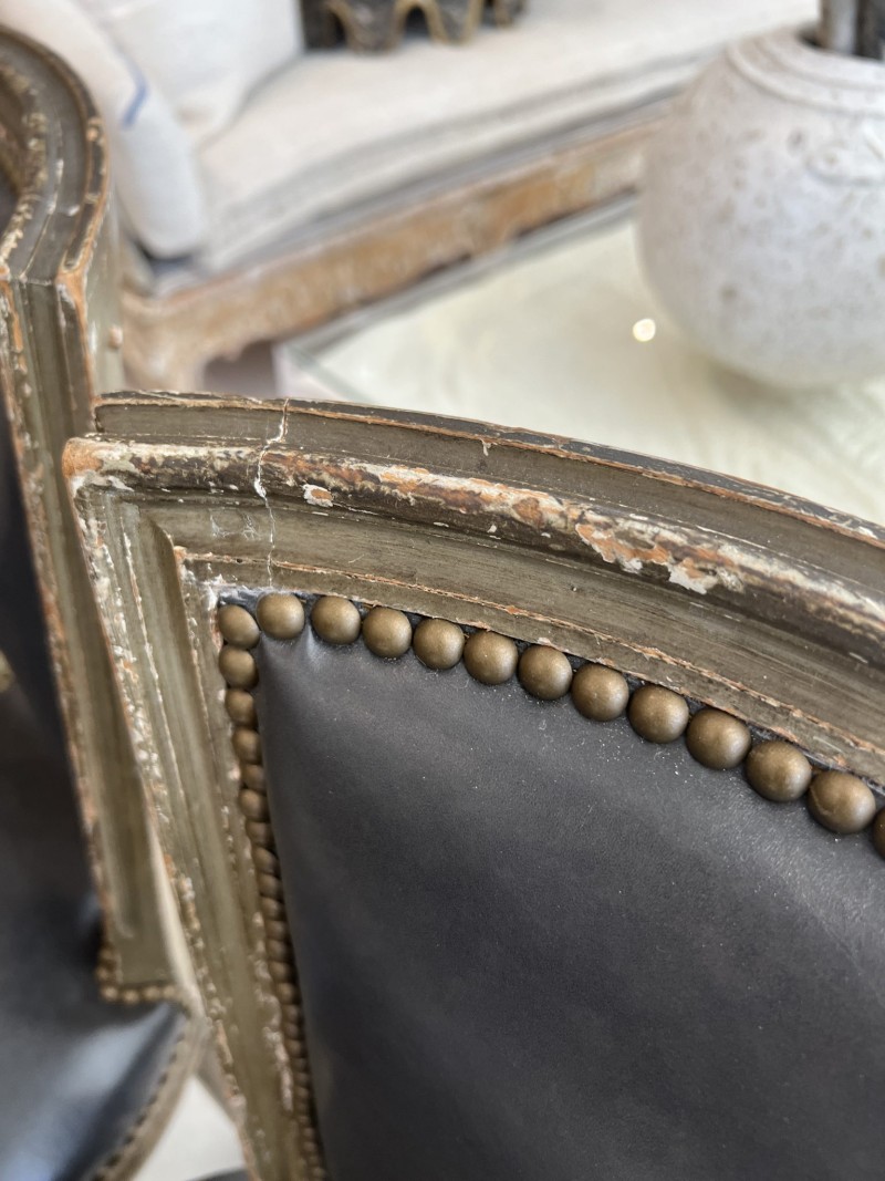 Set of 6 Late 19th Century Louis XVI Chairs - Image 8