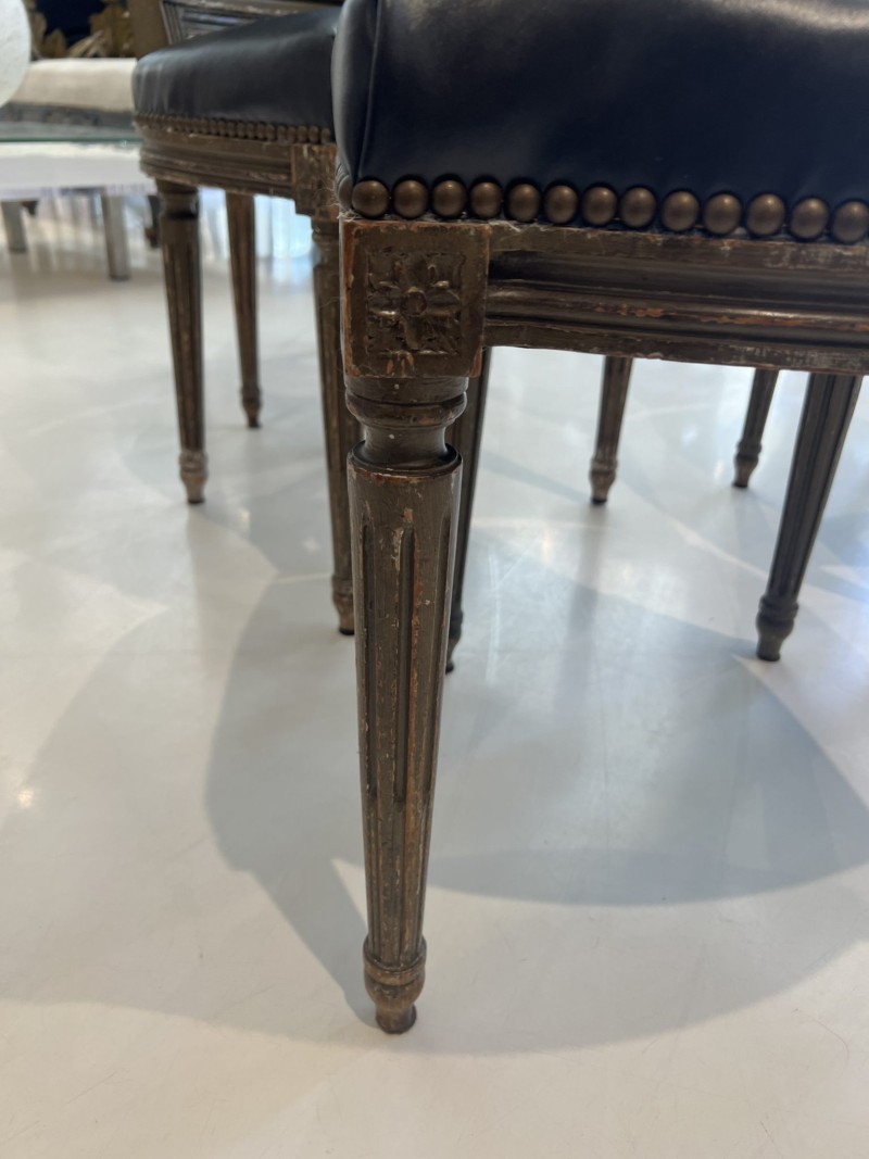 Set of 6 Late 19th Century Louis XVI Chairs - Image 12