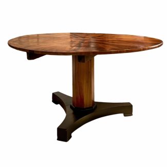 19th Century French Art Nouveau Cross Section Walnut Table