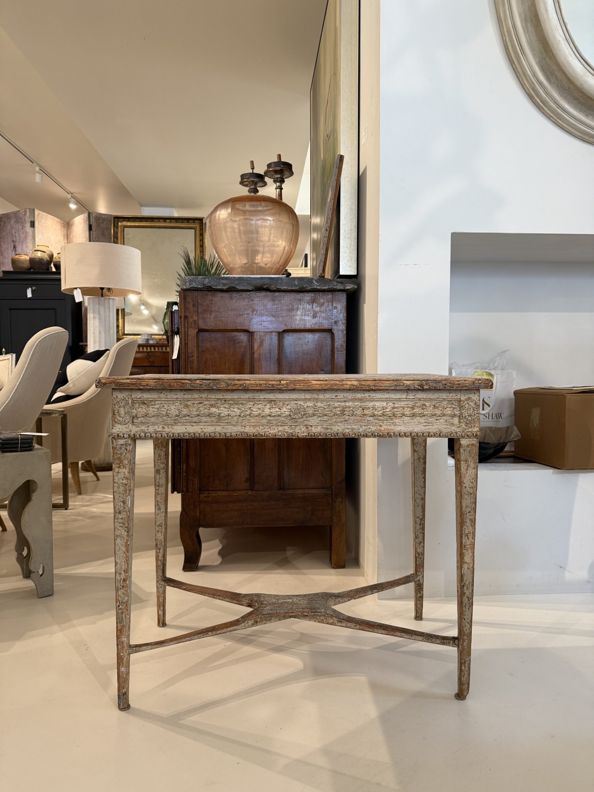 18th Century Swedish Gustavian Side/Console Table - Image 7