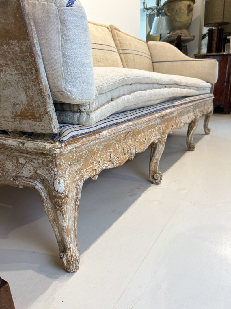18th Century Swedish Trag Sofa with Cushions - Image 3