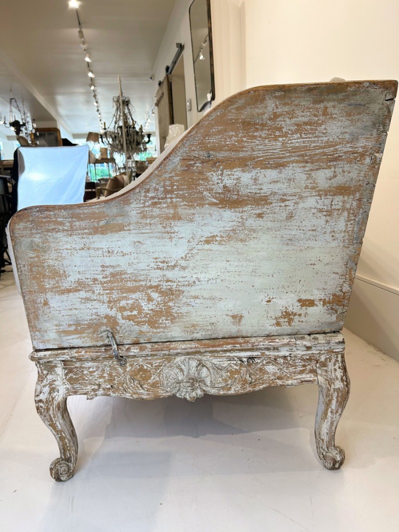 18th Century Swedish Trag Sofa with Cushions - Image 5