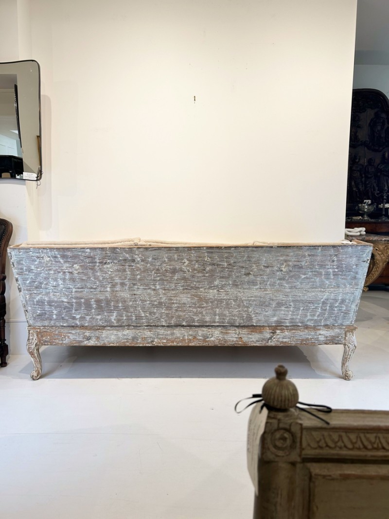 18th Century Swedish Trag Sofa with Cushions - Image 6