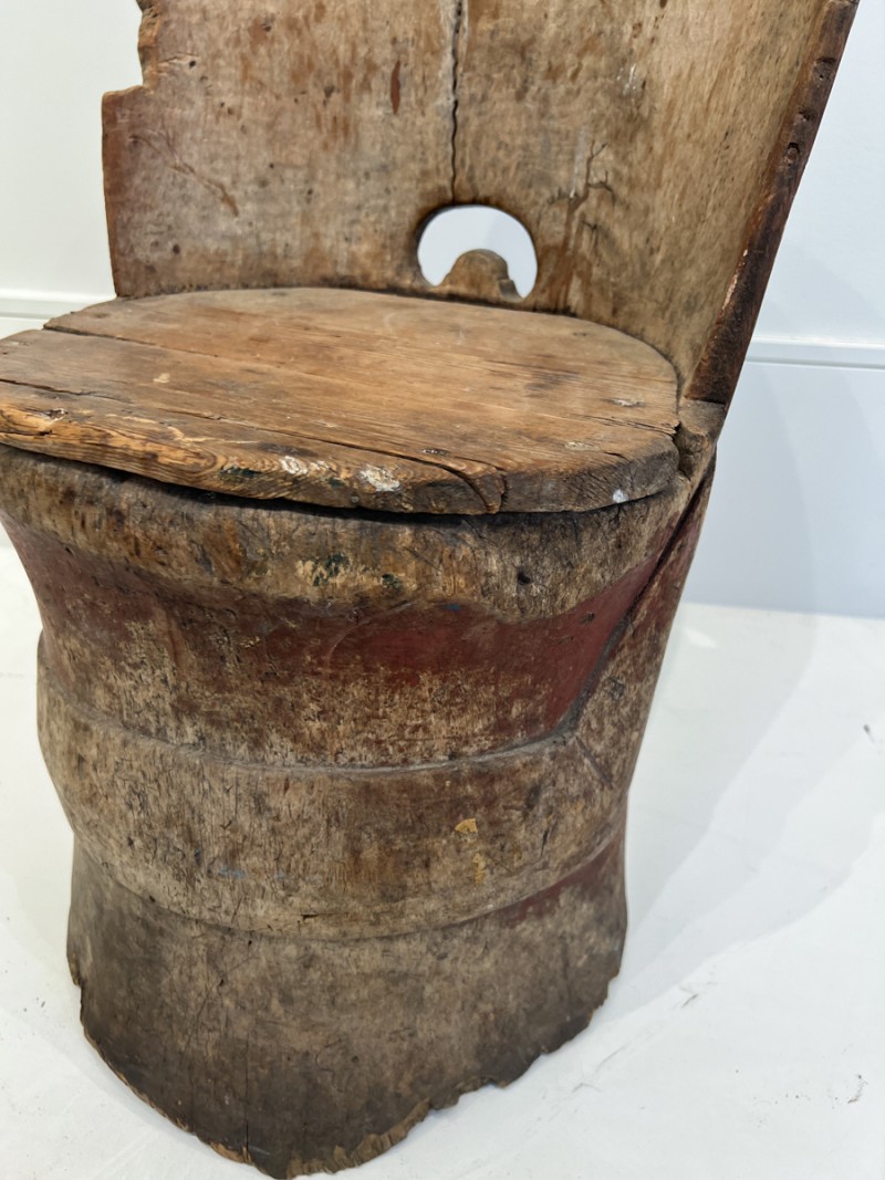 18th Century Swedish Child's Tub/Kubbestol Chair - Image 3