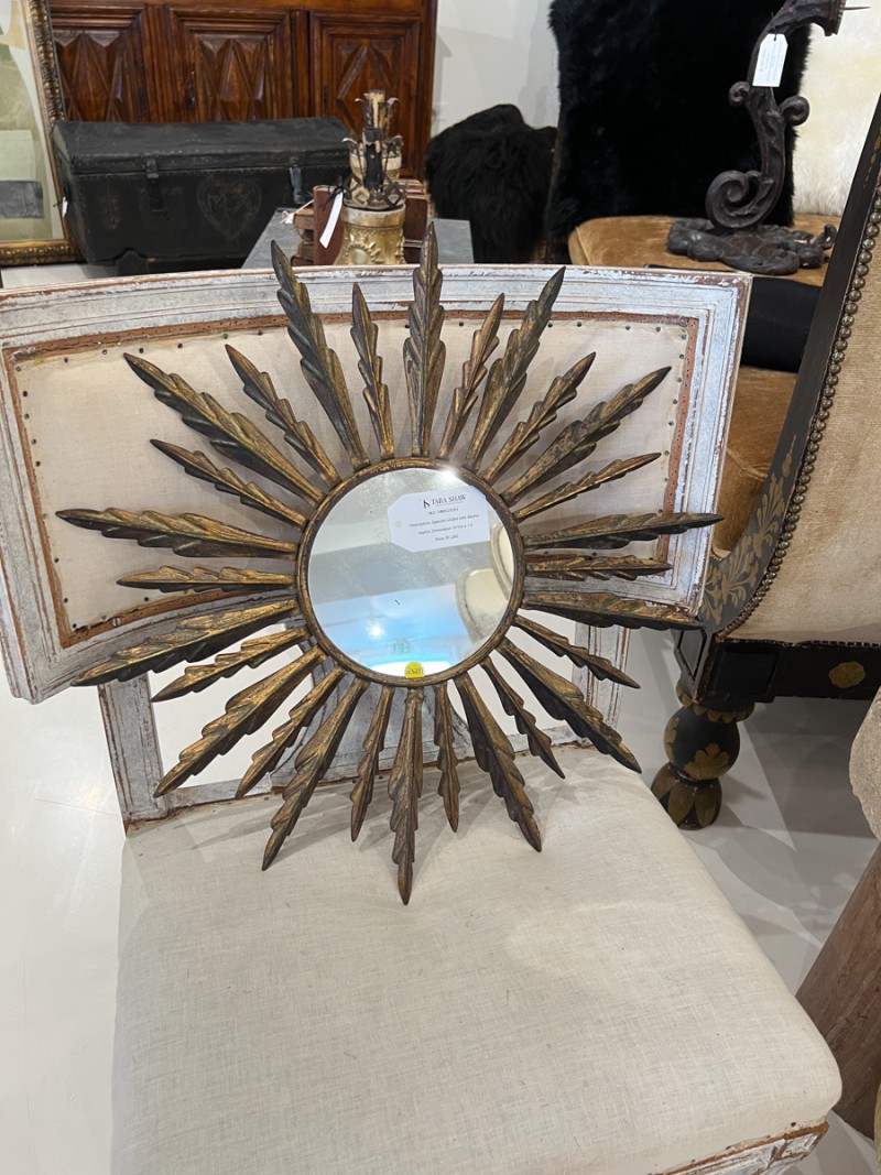Spanish Gilded Iron Mirror - Image 2