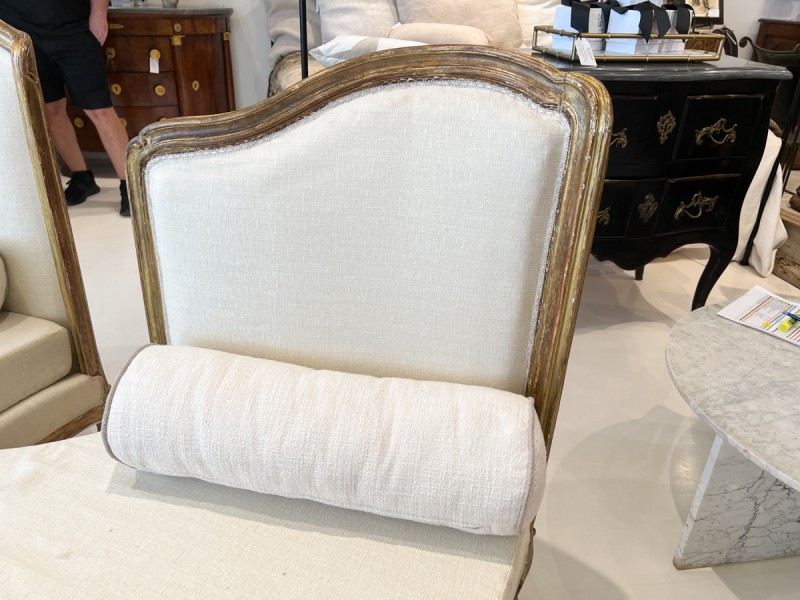 Pair of Large 19th Century Gilded Louis XV Banquettes - Image 8