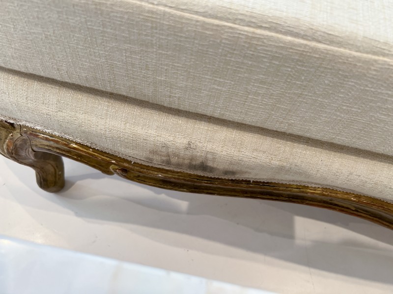 Pair of Large 19th Century Gilded Louis XV Banquettes - Image 12