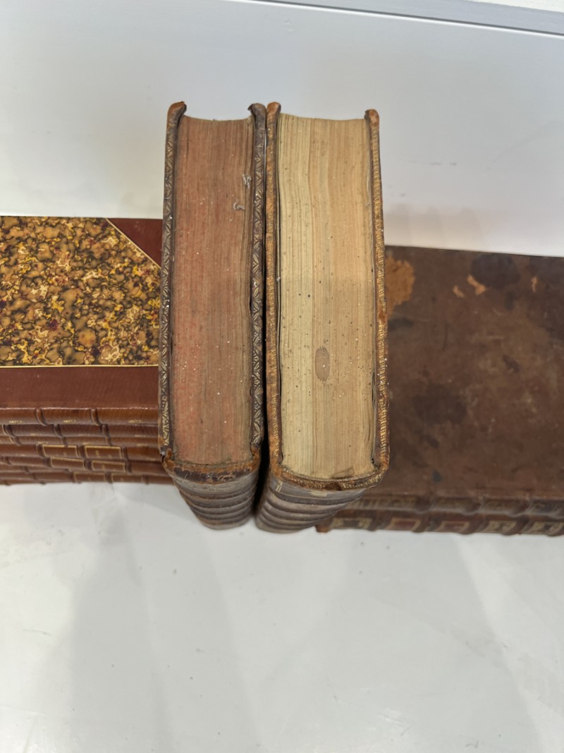 Set of 13 18th Century/19th Century French Leather Bound Books - Image 4