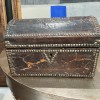 18th Century Antique Leather Box with Nailheads - Image 2