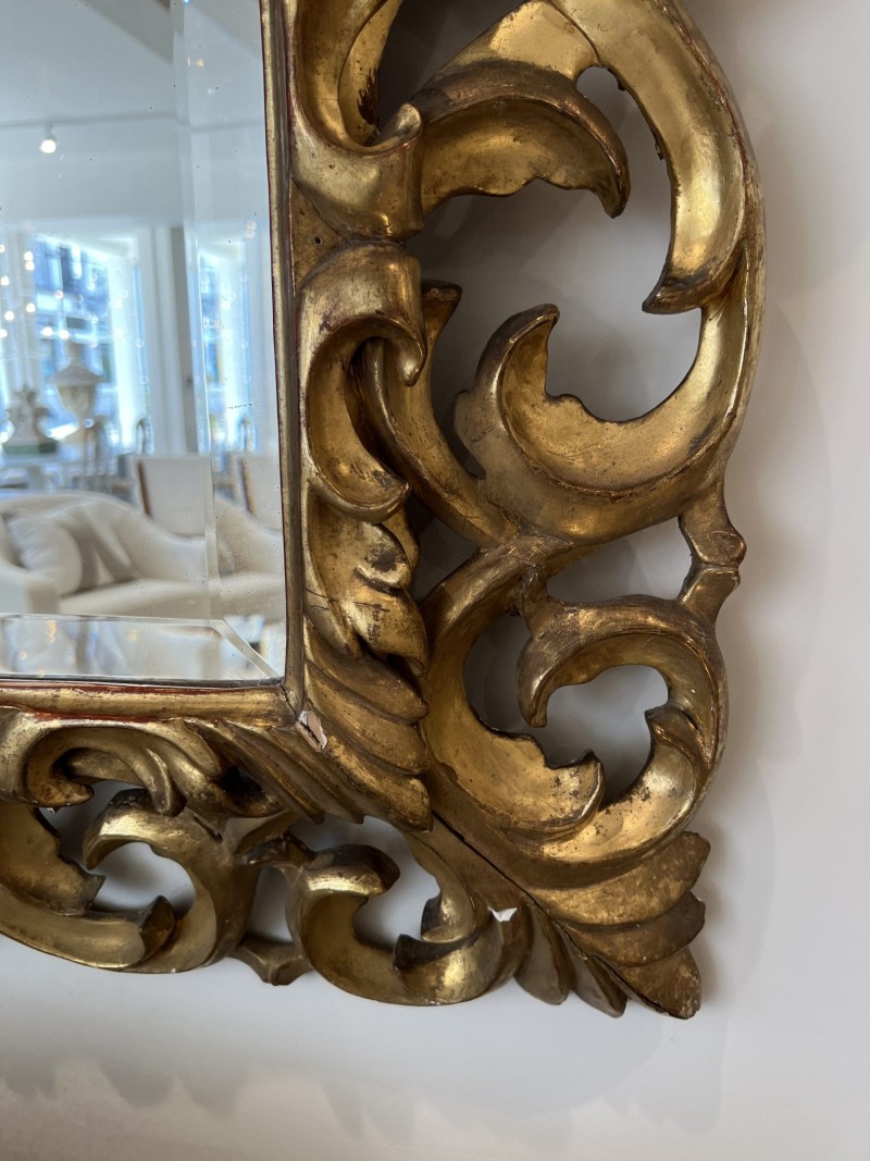 French 19th Century Louis XV Gilded Wood Mirror - Image 6