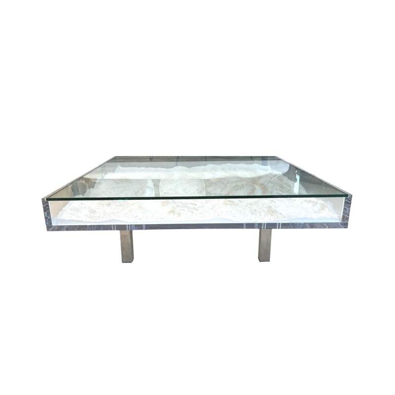Acrylic and Paris Lime Coffee Table