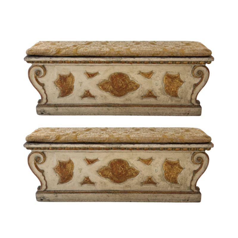 18th Century Venetian Pair of Benches