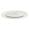 Antique Belgian White Ironstone Platter with Drain Plate