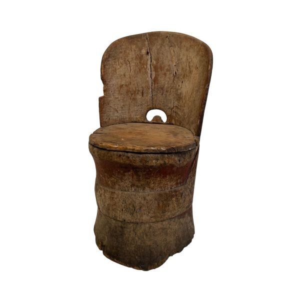 18th Century Swedish Child's Tub/Kubbestol Chair
