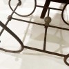 Pair of 19th Century French Marble Top Iron Consoles with Grape Detail - Image 12