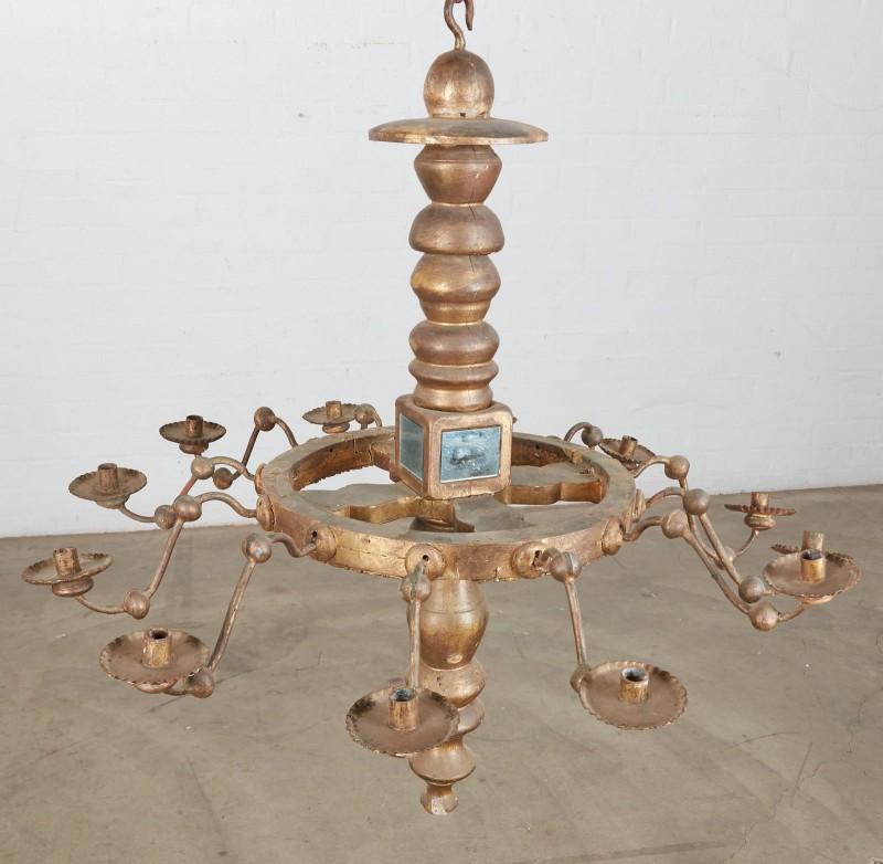 19c Italian Baroque 12 Arm Chandelier - Image 6