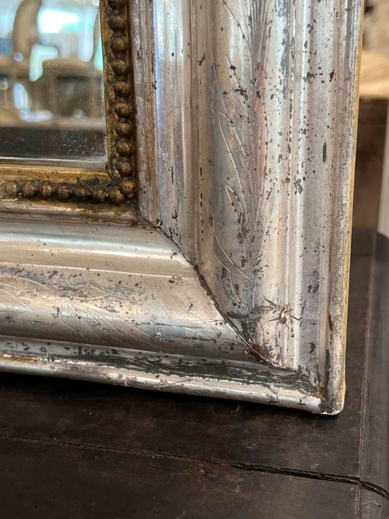 French Silverleaf Louis Philippe Mirror - Image 5