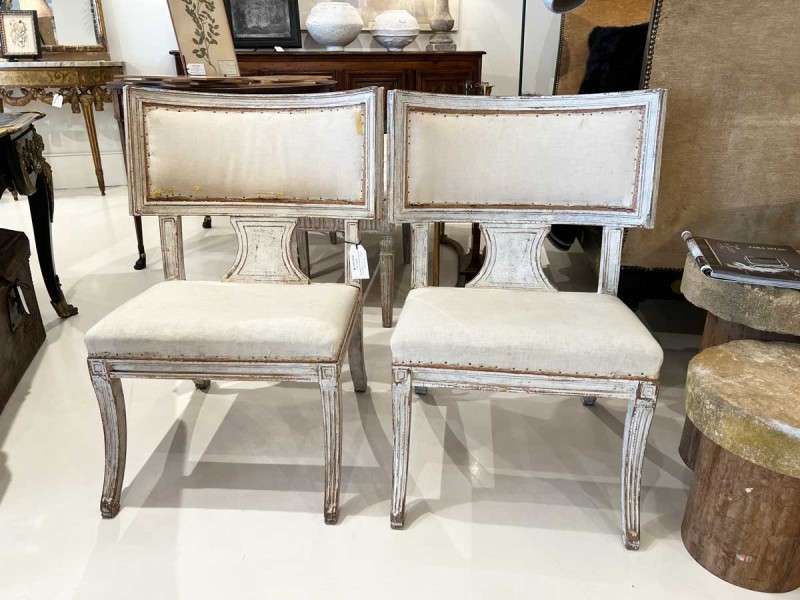 Pair of 18th Century Swedish Klismos Chairs - Image 10