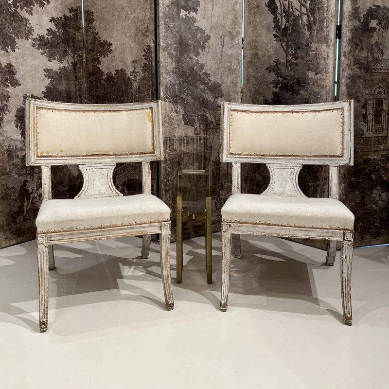 Pair of 18th Century Swedish Klismos Chairs - Image 12