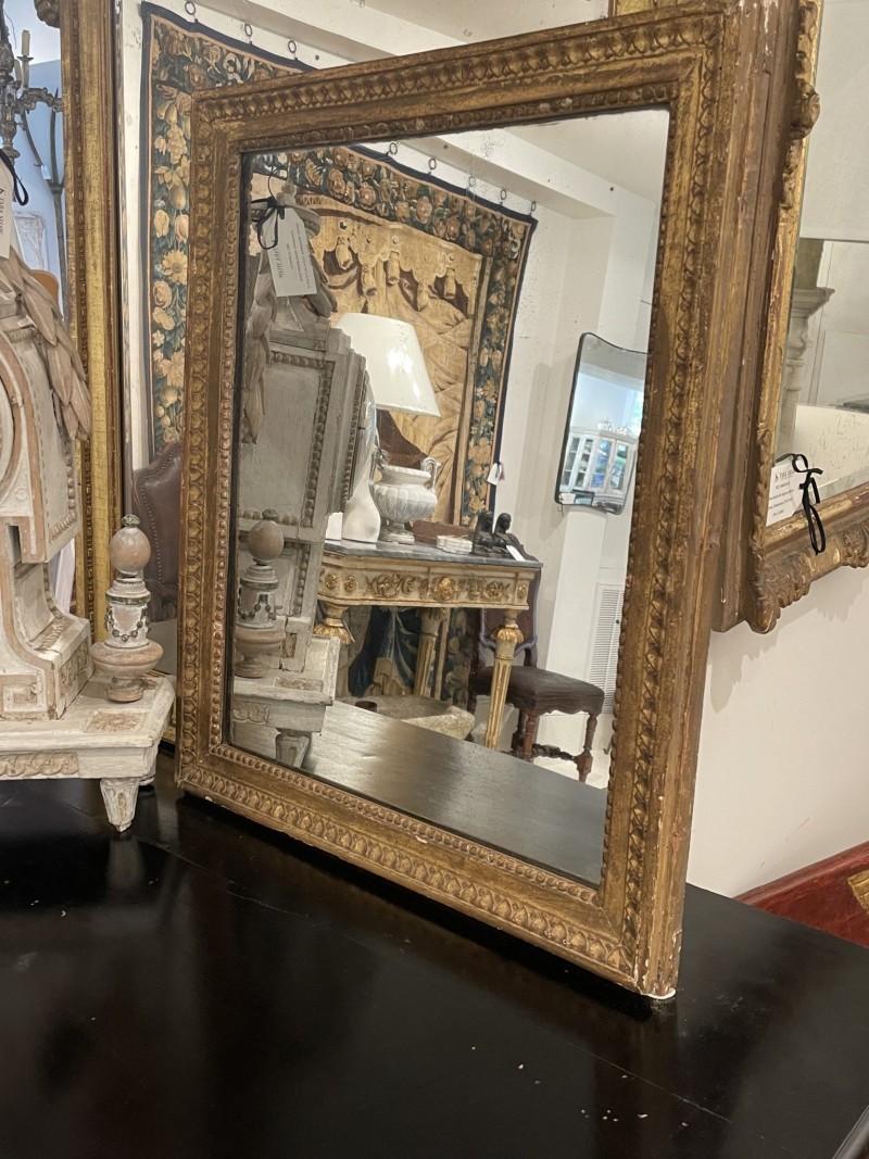 18th Century Louis XVI Gilded Wood Mirror - Image 5