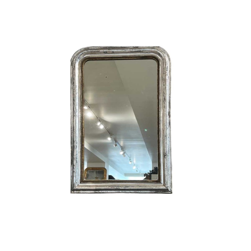 French Silverleaf Louis Philippe Mirror