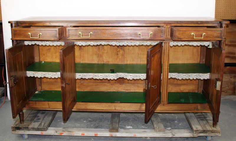 French Louis XVI Style Enfilade in Walnut - Image 5