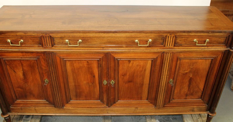 French Louis XVI Style Enfilade in Walnut - Image 8
