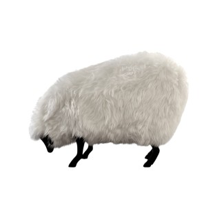 Maison Sheep Ottoman - White