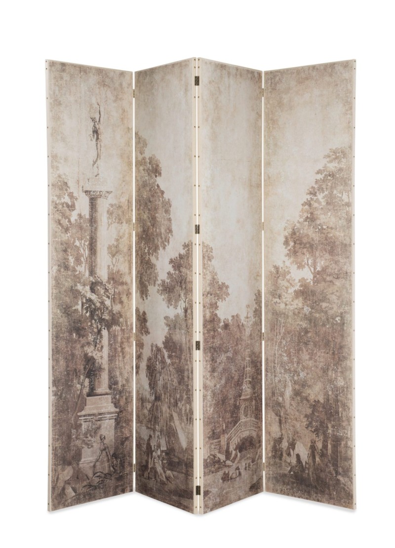 Folding Grisaille Screen