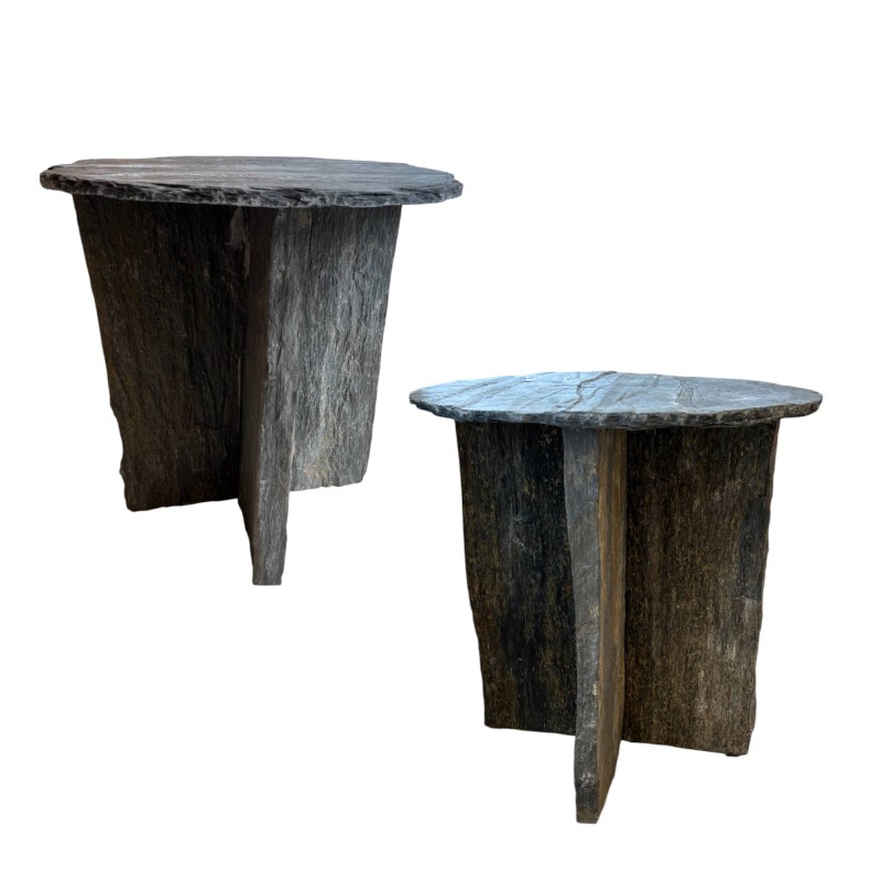 French Slate Side Tables (1 available)