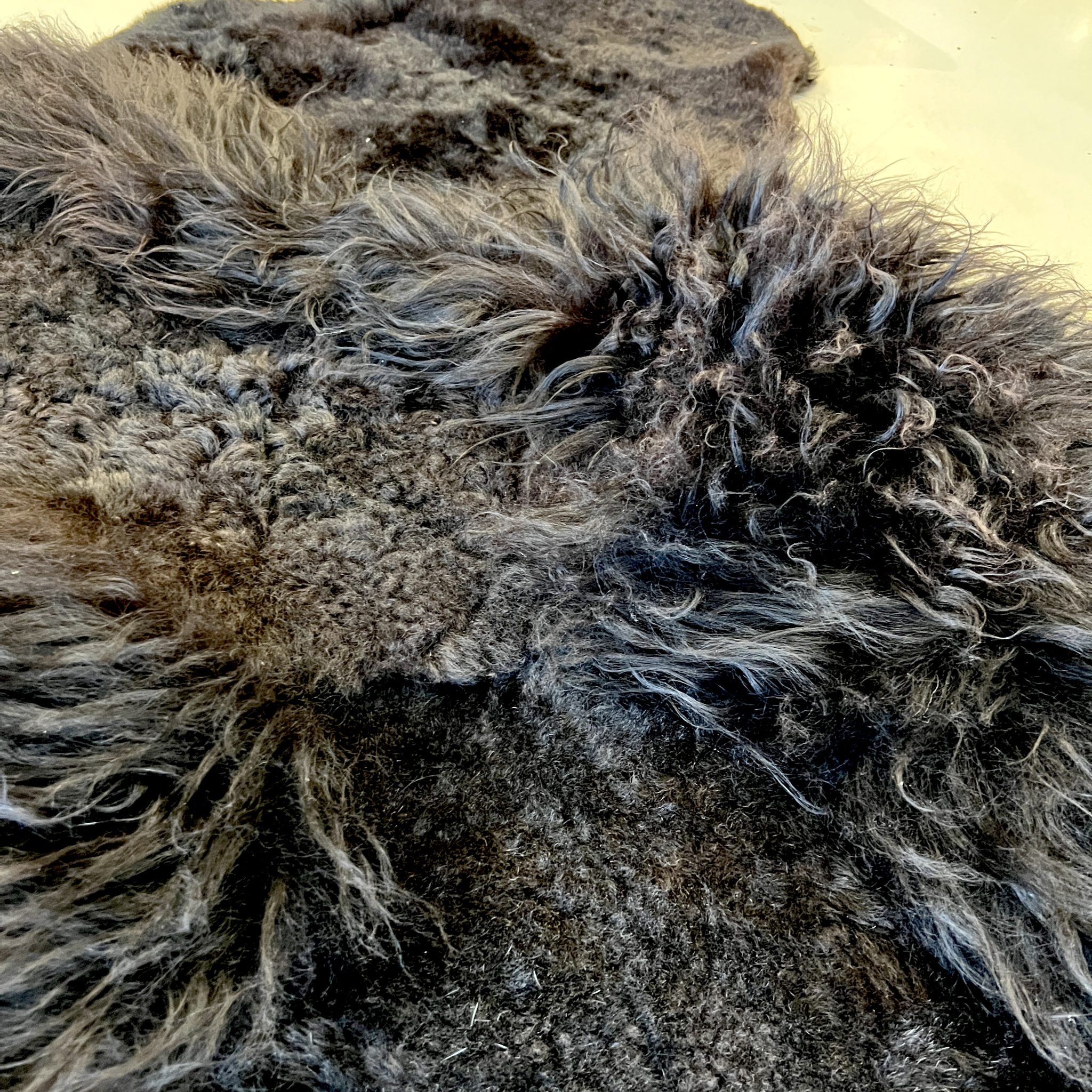 Small Black Hide Rug - Image 2