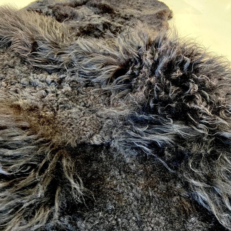 Small Black Hide Rug - Image 2