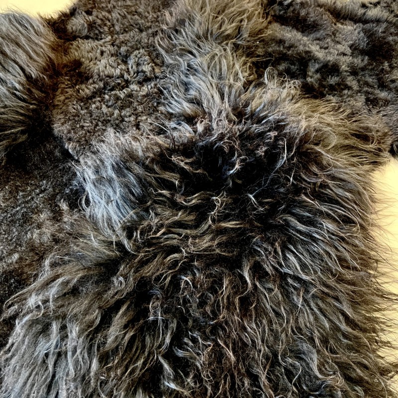 Small Black Hide Rug - Image 3