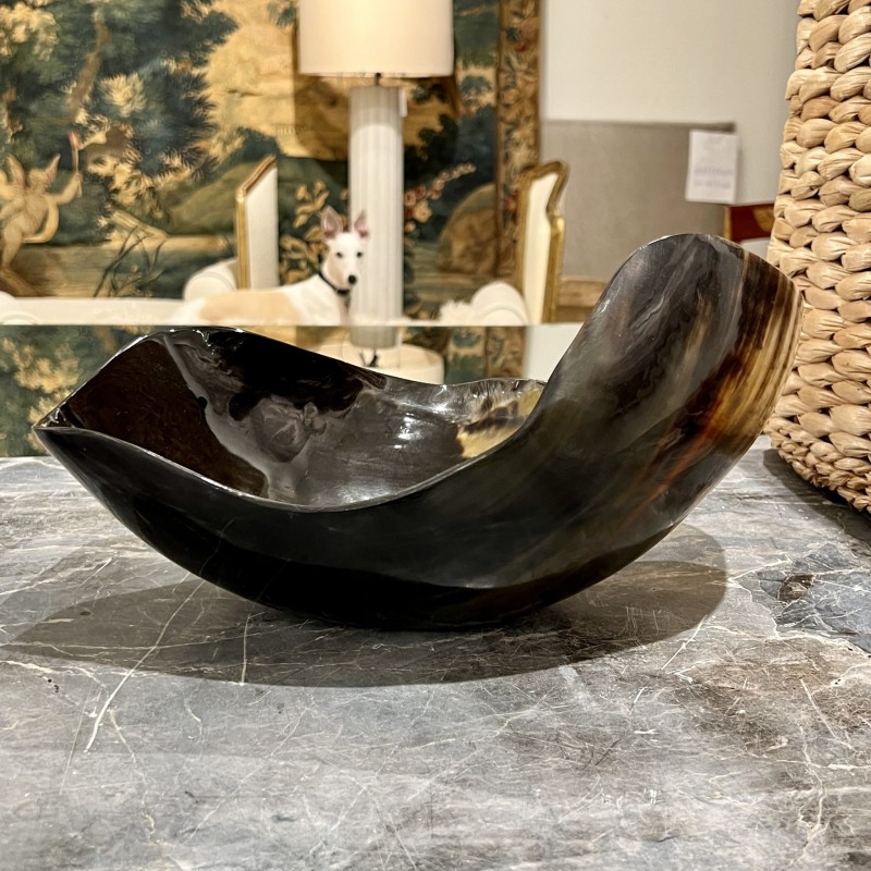 Large Cow Horn Bowl - Image 4