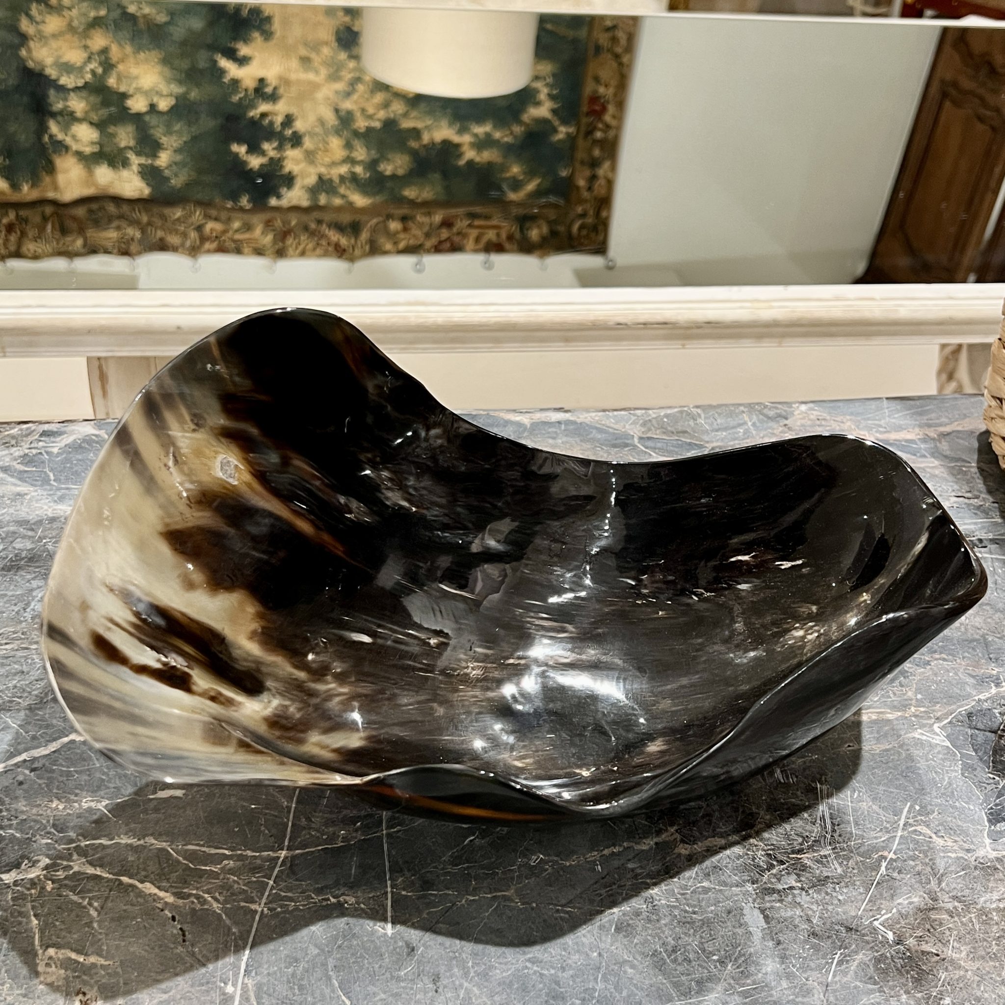 Large Cow Horn Bowl - Image 6