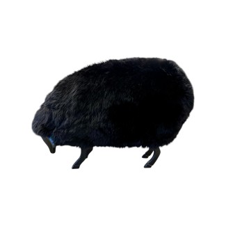 Maison Sheep Ottoman - Black