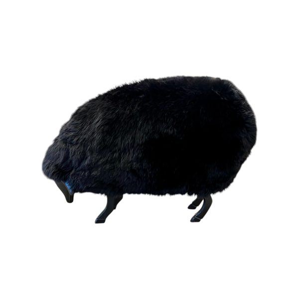 Maison Sheep Ottoman - Black