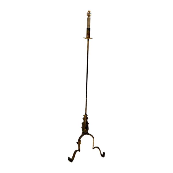 Spanish Gilded Iron Floor Lamp