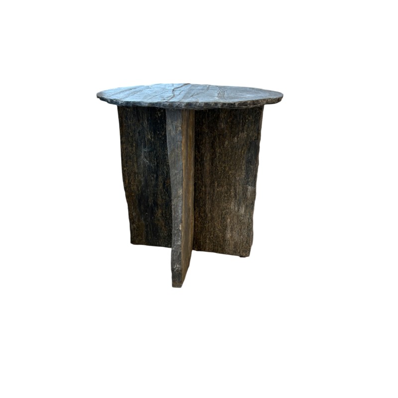 French Slate Side Tables (1 available) - Image 7