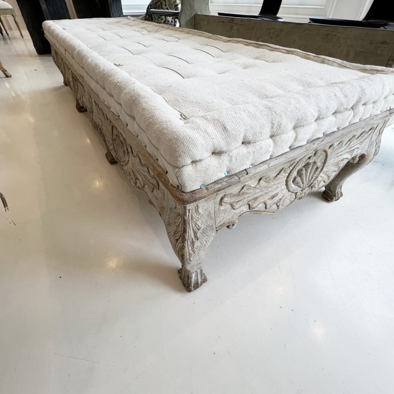 18th Century Swedish Rococo Long Bench - Image 6