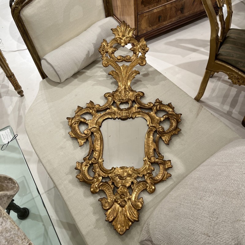 Early 20th Century Large Venetian Gilded Wood Mirrors - Image 2