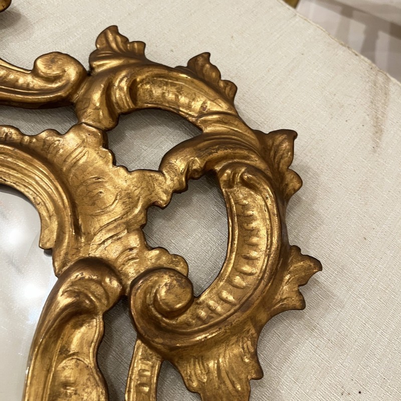 Early 20th Century Large Venetian Gilded Wood Mirrors - Image 4