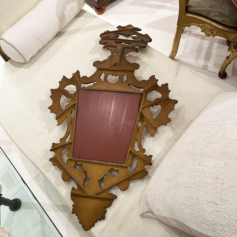 Early 20th Century Large Venetian Gilded Wood Mirrors - Image 6