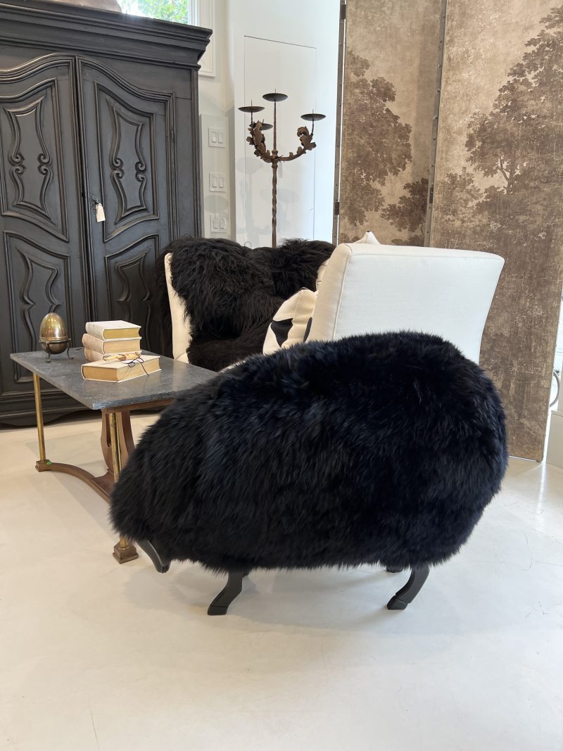 Maison Sheep Ottoman - Black - Image 7