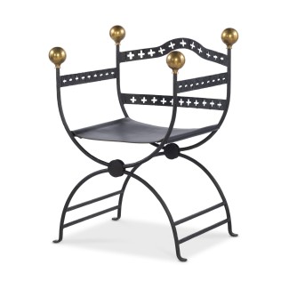 Dante Iron Savonarola Chair