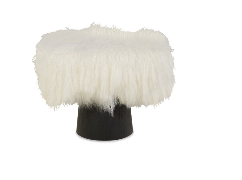 Pompidou Italian Mongolian Lamb Stool - Image 2