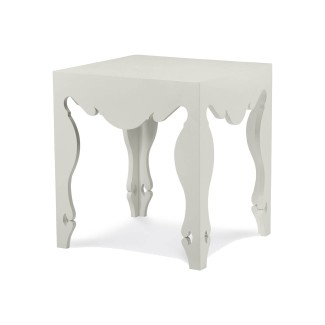 Sven Lamp Table - French White Plaster