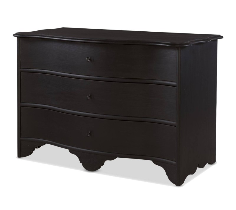 Le Maurice Three Drawer Dresser - Swedish Matte Noir
