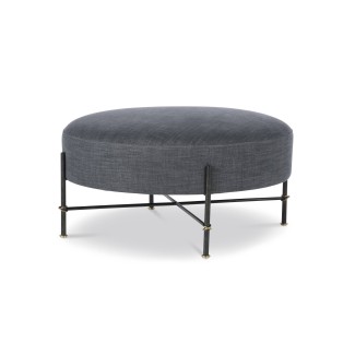 Dominique Round Ottoman